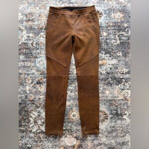 Free People Never Let You Go Vegan Suede Leggings Brown - Size 2